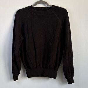 Eddie Bauer Women's Dark Black Crewneck Sweater